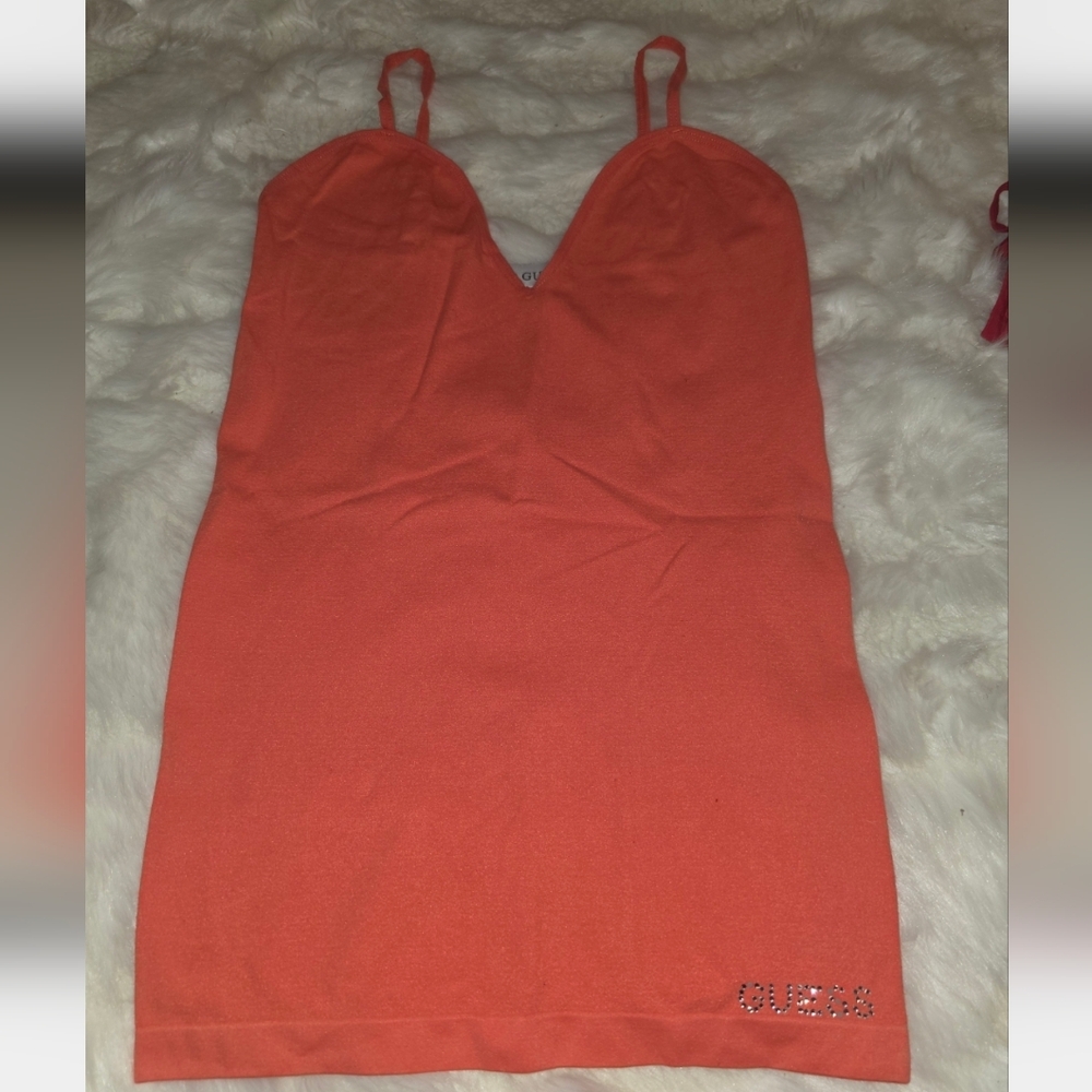 Guess Orange Tank Top